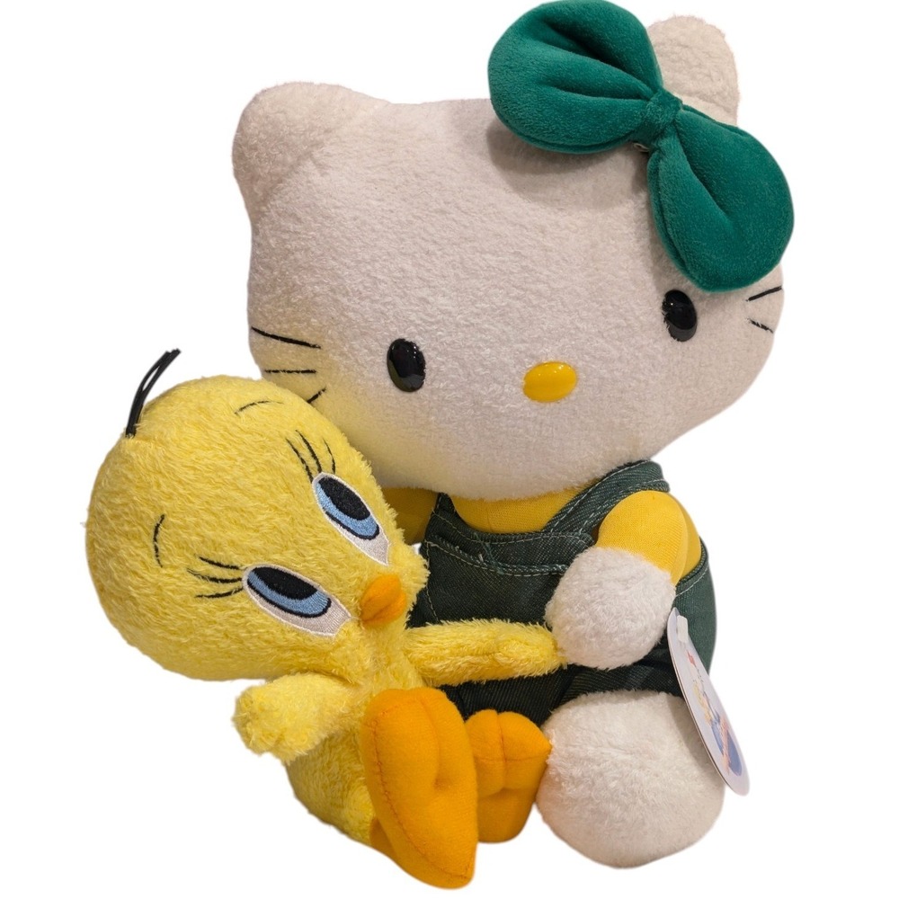 Rare Hello Kitty Tweety Bird Collab Japan Sanrio Yellow Overalls Collectible
